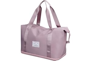 LINGSFIRE Faltbare Reisetaschen Duffle Bag Weekender Übernachtung Tasche Sporttasche Herren Damen Wasserdicht Reisetasche Groß Kapazität Umhänge Handtasche, für Sport, Fitnessstudio, Reisen