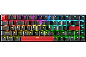 DrunkDeer G65 Rapid Trigger Tastiera meccanica Interruttori magnetici Gaming PBT Keycaps RGB Wired 65% Dimensione compatta Anti-ghosting Nero