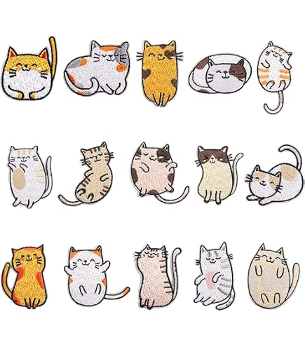 3 Stück Katzenstickerei-Patches Mit 4 Katzenpfoten Produktbild-Vorschau 11