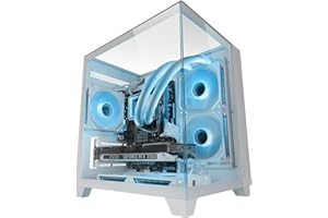 Mars Gaming Mc-3cm Caja Microatx Vista 3D Triple Cristal Templado Doble Cámara Lateral Blanco