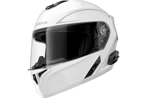 Sena Outrush R Bluetooth Klapphelm mit Intercomsystem (Weiß, L)