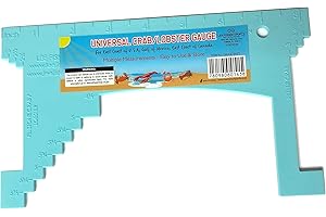 LEE FISHER SPORTS Universal Plastic Crab/Lobster Gauge - East Coast of USA, Gulf Mexico, Canada