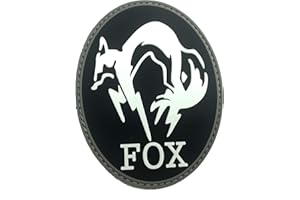 PATCH NATION Fox Foxhound Si Illuminano al Buio MGS Airsoft PVC Patch Toppa