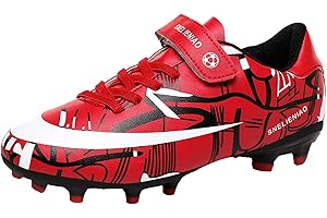 Meidiastra Chaussures de Football Enfant Garçon Fille AG/FG Chaussures de Football D'entraînement Outdoor Professionnel D'athlétisme Chaussures de Compétition Chaussures EU28-38