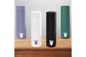 Filliano borraccia termica 500ml isolata in acciaio inossidabile, Bottiglia termica per sport scuola viaggio palestra, yoga, Thermos per bevande freddo caldo, Thermos caffè e tè con infusore (Verde)