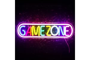 WANXING Zona gioco segno giocatore LED neon per la decorazione della stanza, parco giochi, buco dell'uomo, bar, adolescente, amico, regalo per ragazzo (colorato)