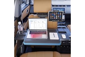 GQMYCDM Plateau Voiture,Plateau de Siège de Voiture Portable,Table de Siège Arrière de Voiture,Bureau Réglable pour Ordinateur Portable,Plateau de Nourriture Télescopique Pliable pour Siège Arrière de Voiture