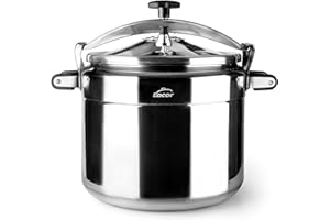 Lacor - 20522 - Pentola a pressione veloce PRO, Classica, Alluminio, Professionale, Massima sicurezza, 22 L, Ø 34 cm