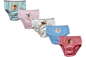 TDP Textiles Bing Characters 5pk Girls Knickers 18 Months To 5 Years, Multi