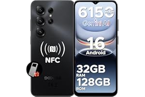DOOGEE Note56X Pro Handy Ohne Vertrag Android 16 Mit Gemimi AI, 6150mAh, 32GB+128GB/2TB, 6.56" HD+90Hz Display, Octa Core Smartphone Günstig, 13MP+8MP, Dual SIM/OTG/Face ID/NFC/Widevine L1