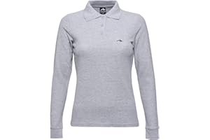 Killer Whale Camicia da Golf in Cotone a Manica Lunga per Donna