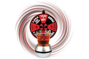 Barbuzzo, kit per giochi alcolici con shot Gira la ruota degli shot Standard Red/Black