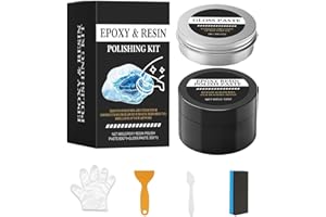 Ahuuen Epoxy Polishing Kit for Resin,Restores High Gloss | Epoxy Scratch Polishing Compound | for Art Projects Table Decoration Model Professionals Beginners Crafting Enthusiasts