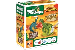 mako moulages Monde des Dinosaures-3 moules, 39097, Green, Gray, Brown