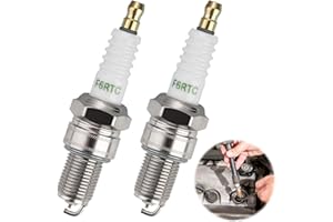 OMCGG Lot de 2 F6RTC Bougie D'allumage Borne Solide Remplacer, Bougies D'allumage de Voiture Compatibles avec NGK BPR6ES Bosch WR6DC WR7DC Denso W20EPR-U MTD Champion RN9YC RN10YC OEM pour Voitures Motos