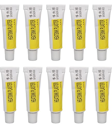 5 Pièces CPU Pâte Thermique 300 ℃ Résistant à La Chaleur Isolé