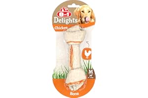 8in1 Delights Chicken Chew Bone M, healthy chew snack for medium sized dogs, 1 piece (65 g)