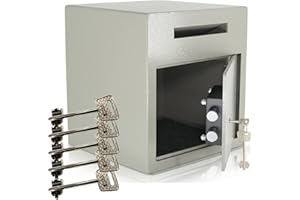 DIADORN Coffre-Fort de Dépôt | Fente d'insertio | Niveau de sécurité A | 5 clés | Serrure à clés