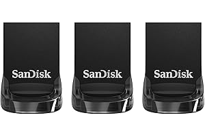 SanDisk Ultra Fit 32GB USB 3.1 Flash Drive with up to 130MB/s read speed - Triple Pack