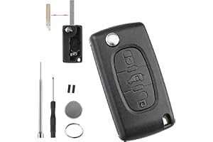 (CE0536) 3 knappar för Peugeot Expert Partner Van nyckelbricka fodral