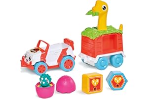 Toomies E73253 Tomy Dino Rescue Ranger, Dinosaur Children, Jurassic World, Educational Push & Go Vehicle Colours and Sound, Toy for Baby Boys & Girls Aged 12 Months +, Multicoloured