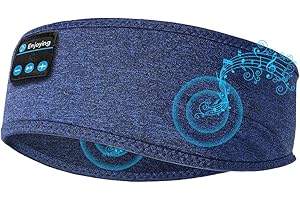 LVOZIZE Cuffie per Dormire, Mascherina per Dormire Bluetooth per Donne e Uomini, Cuffie Antirumore per Dormire Senza Musica per Viaggiare/Sonnellino/Meditazione/Relax