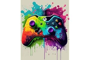 WALARKY Paint by Number Kits Gaming Themed Canvas DIY Oil Painting for Kids Students Adults Beginner with Brushes & Acrylic Pigment Video Game Poster Watercolor Artwork Best Gamer Gifts 16x20inch (Frameless)