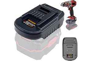 TPDL Adattatore batteria per Parkside su per utensili elettrici Einhell, convertitore per Parkside XTEAM serie 20 V Pap 20 B1 B3 A1 su per Einhell PXC 18 V agli ioni di litio