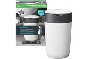 Mangiapannolini avanzato Tommee Tippee Twist and Click, sistema più ecologico, con una ricarica con GREENFILM antibatterico da fonti sostenibili, Bianco