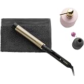 Babyliss C432E Gold Ceramic 200C LED Display Curling Iron, 32 mm