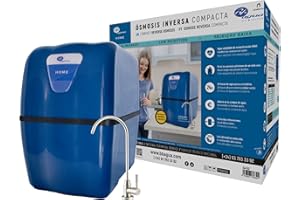 Bbagua Home. Equipo de Osmosis Inversa Compacta de 5 Etapas. Fácil Instalación bajo encimera y cambio de Filtros. Bajo rechazo. Agua saludable de mineralización débil.