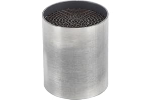 ‎TKSE TKSE Auspuffrohrkatalysator, Motorrad Auspuffrohr Katalysator Edelstahl Front Mittel Auspuff Schalldämpfer Katalysator Universell für Motorrad (42 * 50mm)