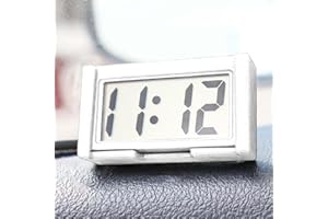 OcioDual MINI Digital Uhr LCD - Selbstklebende Autouhr Mit Wecker NA-813A