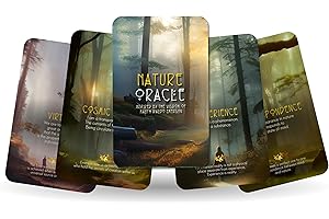 Ibiza Tarot Nature Oracle Cards - Inspired by The Wisdom of Ralph Waldo Emerson | Fortune Telling Oracle Cards Deck for Beginners | Authentic Experience - Set of 24 Cards