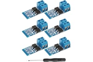 RIIEYOCA 400W Dual High-Power MOSFET Trigger Module, 0-20KHz PWM Motor Controller, 5V-36V 15A(Max 30A) DC Motor Speed Controller for Arduino, DIY Projects（6Pack）