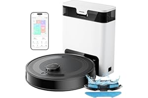 ‎LEFANT LEFANT M2 Pro Staubsaugerroboter, 5500Pa Saugroboter mit Wischfunktion, Staubsauger Roboter mit LiDAR-Navigation Mapping, Saugroboter mit Vermeidung von Hindernissen PSD, für Tierhaare, Schwarz