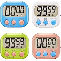 Greluma 3er-Set Digitaler Timer – Küchen-, Lern- Und Sporttimer Mit Magnet (Batterien Nicht Inkl.)