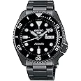 Seiko Mens SRPD65K1 Analgoue Stainless Steel Band Sport Watch, Black/Dark Grey, 5K9