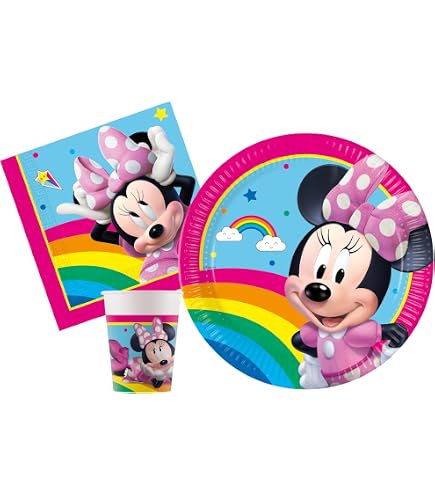 Tovaglia In Plastica Minnie Mouse 120x180 Cm – Per Feste A Tema, Usa E Getta, Decorazioni Originali Per Compleanni Bambini