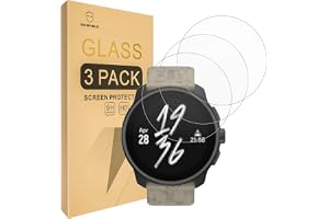 Mr.Shield 3-pack Härdat Glas skärmskydd för Suunto Race S | 9H hårdhet, Reptålig, kristallklar HD, responsiv touch, inga luft