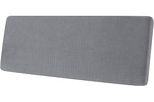 SYLC Sofa Sitzkissenbezug, Sofa Sitzkissenbezug Stretch, Elastischer Kissenbezüge, Husse Überzug Bezug Für Sofa Sitzkissen, rutschfest Stoff Tartan (Hellgrau,Rückenkissen)
