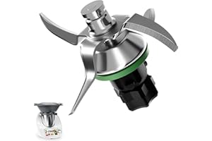 ELECBEE Lame de rechange pour Vorwerk Thermomix TM5 et TM6, couteau à pâte pour Thermomix TM6, lame de rechange pour mixeur, couteau mélangeur pour robot culinaire pour Thermomix TM5 et TM6
