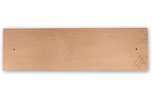 Birch White Flammlachsbrett Ersatzbrett, Flamm-Lachsbretter zum Grillen, Weber Grill Zubehör für Feuerschale und Kugelgrill, Flammlachs Grillbrett aus Birkenholz 50x15cm