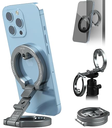Magnetisch Opvouwbaar Telefoonstatief Met Arca-Swiss – Voor IPhone 12 T/m 16 En Android Met Magneetring 2 miniatura