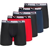 Puma 5 Pack Performance Boxer Briefs Underwear for Men Men