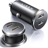 LISEN 90W USB C Car Charger Fast Charging for iPhone 17 Pro Max, Mobile | Mobile Car Cigarette Lighter [Independent Output] 1