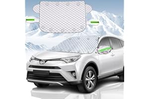 OEMASSIVE Frontscheibenabdeckung Winter Windschutzscheibenabdeckung Autoabdeckung Winter Scheibenabdeckung Abdeckplane Winter Auto Scheibenabdeckung Frost Frostschutz Auto Frontscheibe (165 * 120CM)