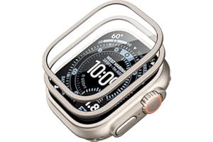 ESR 2er-Set Armorite Panzerglas für Apple Watch Ultra 3/2/1 (2025/2024/2023/2022, 49 mm), Militärischer Schutz, Gehärtetes Glas mit Aluminiumlegierungsrahmen, Kratzfest, Titan