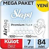 Sleepy Bio Natural Premium Plus Airbag Comfort Mega Paket K&uuml;lot Bez 7 Numara Xxlarge 84 Adet