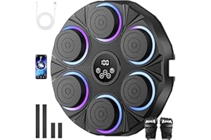 Pneterg Boxe Mural Musique, Machine De Boxe Musicale Adulte, Music Boxing Machine, Machine Boxe Musicale Adulte, Boxing Training Mural pour EntraîNement